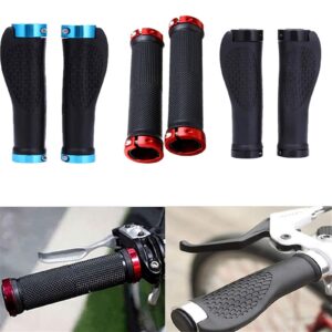 Bicycle Accessories Bicycle Handlebar Grips Skid-Proof MTB Road Cycling Hand Rest Rubber Lock On Bicycle Handlebars Grips Casing Sheath Cycling Part Bike Parts (Color : Blue, Size : A)