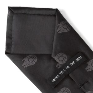 Cufflinks Inc. Millennium Falcon Black Tonal Men's Tie