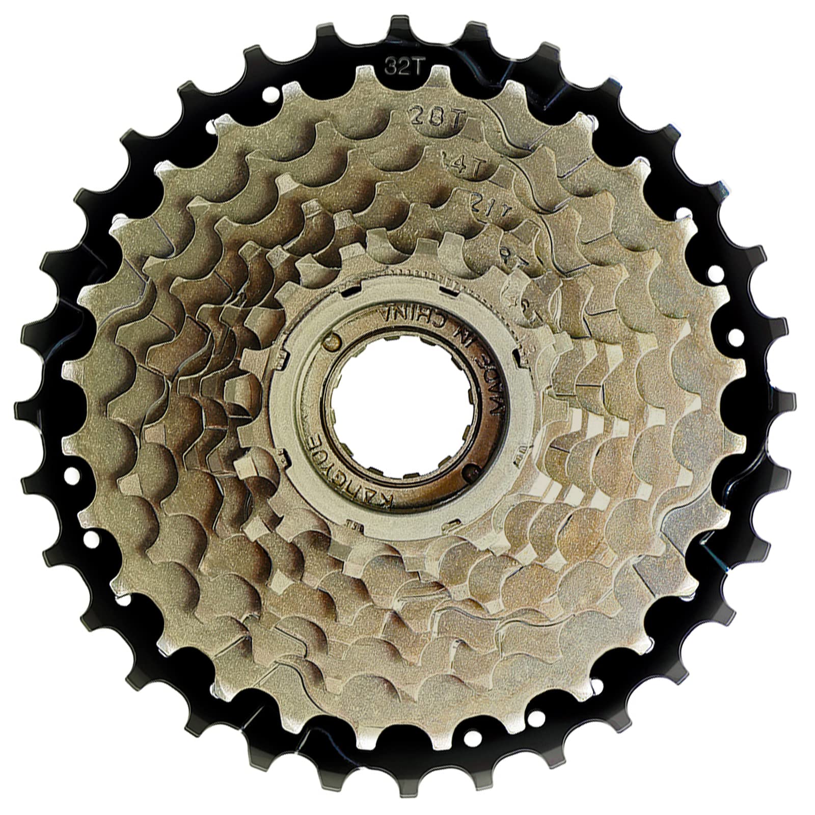 Hycline Bike Freewheel: 8 Speed 13-32T Bicycle Freewheel - Threaded Type Freehub Cycling Replacement Part