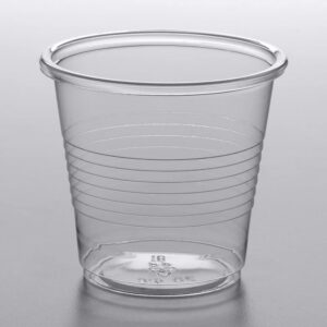 Plastic Cups 3 oz Bulk Case 2400 - Disposable Clear Cups 3 ounce - Small Bathroom Cups - Daily Chef Translucent Cups, Mouthwash & Medical Sample Urine Cups Water Cooler Dispenser [2400 Pack / Case]