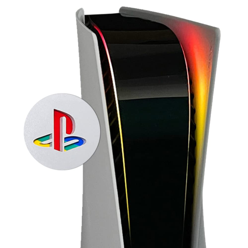 Power Light Decal and Underlay Sticker Combo for PS5 Playstation 5 (Sunfire)