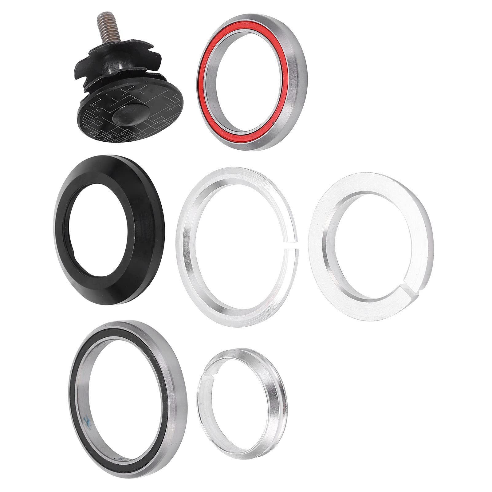 Keenso Bike Headset Bearings, 41.8?52mm M4/5 Mountain Road Bike Bearing Headset Straight Tapered Tube Parts