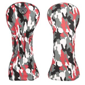 Golf Builder 3pcs/Set Red Camouflage Golf Club Driver Fairway Wood Head Covers 1 3 5 Wood Covers