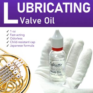 Libretto French Horn ALL-INCLUSIVE Cleaning & Care Kit with Instructions: Valve Oil + Slide Grease + Cleaning Cloth + Mouthpiece & Bore Brushes, Giftable Handy Case. Clean & Extend Life of your Horn