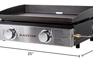 Blackstone Griddle 22″ Tabletop 2 Burner 24,000 BTU Grill with Cover included