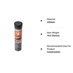 Kubota High Performance Moly Lithium All Purpose Heavy Duty Agricultural/Construction Equipment Grease (14.5 oz)