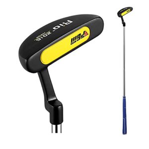 Kids Golf Putter Right Handed Stainless Steel Rio Beginners Practice Junior Golf Clubs for 3-12 Years 24''-28'' (black&yellow,3-5Y)