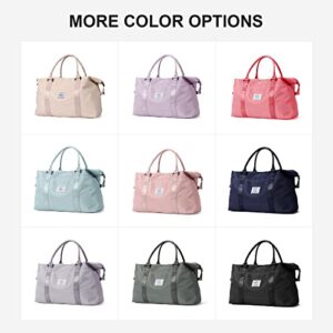 Sport Travel Duffle Bag Large Gym Tote Bag for Women, Weekender Bag Carry on Bag for Airplane, Ladies Beach Bag Overnight Bag Waterproof Bag Luggage Bag with Wet Bag