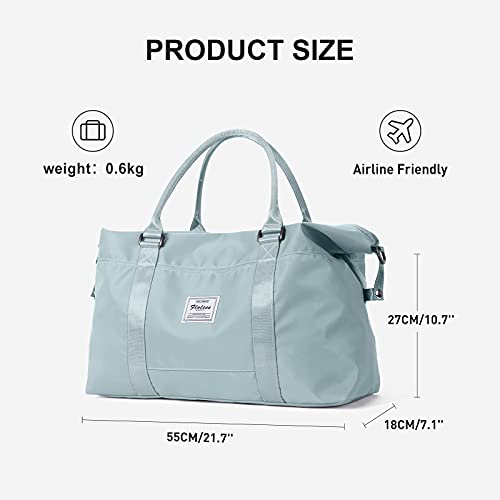 Sport Travel Duffle Bag Large Gym Tote Bag for Women, Weekender Bag Carry on Bag for Airplane, Ladies Beach Bag Overnight Bag Waterproof Bag Luggage Bag with Wet Bag