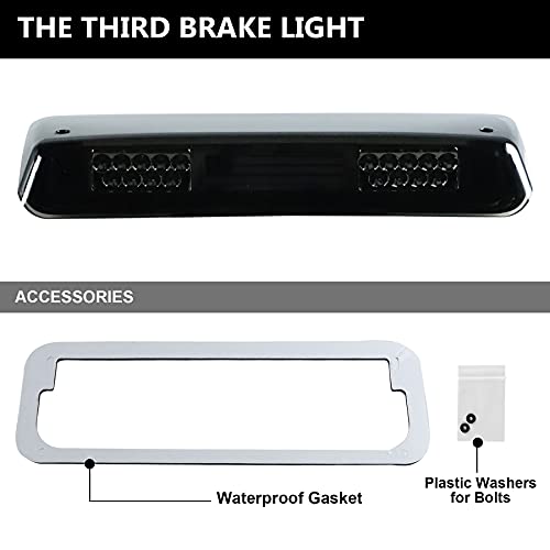 LED Third 3rd Brake Light for 04-08 Ford F150, 07-10 Explorer, 06-08 Lincoln Mark Rear Cargo Lamp High Mount Stop light