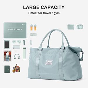 Sport Travel Duffle Bag Large Gym Tote Bag for Women, Weekender Bag Carry on Bag for Airplane, Ladies Beach Bag Overnight Bag Waterproof Bag Luggage Bag with Wet Bag