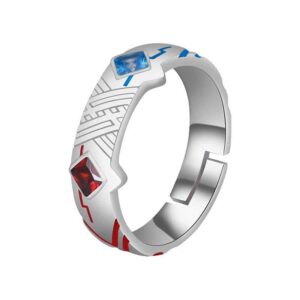 ppone darling in the franxx ring,anime 02 zero two cosplay ring silver 925 adjustable props jewelry for fans