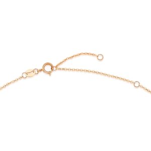 CHOW SANG SANG Delicate Gold 18K Rose Gold Ribbon Bowtie Necklace for Women 92803N | 18.5 Inches, (47 CM)