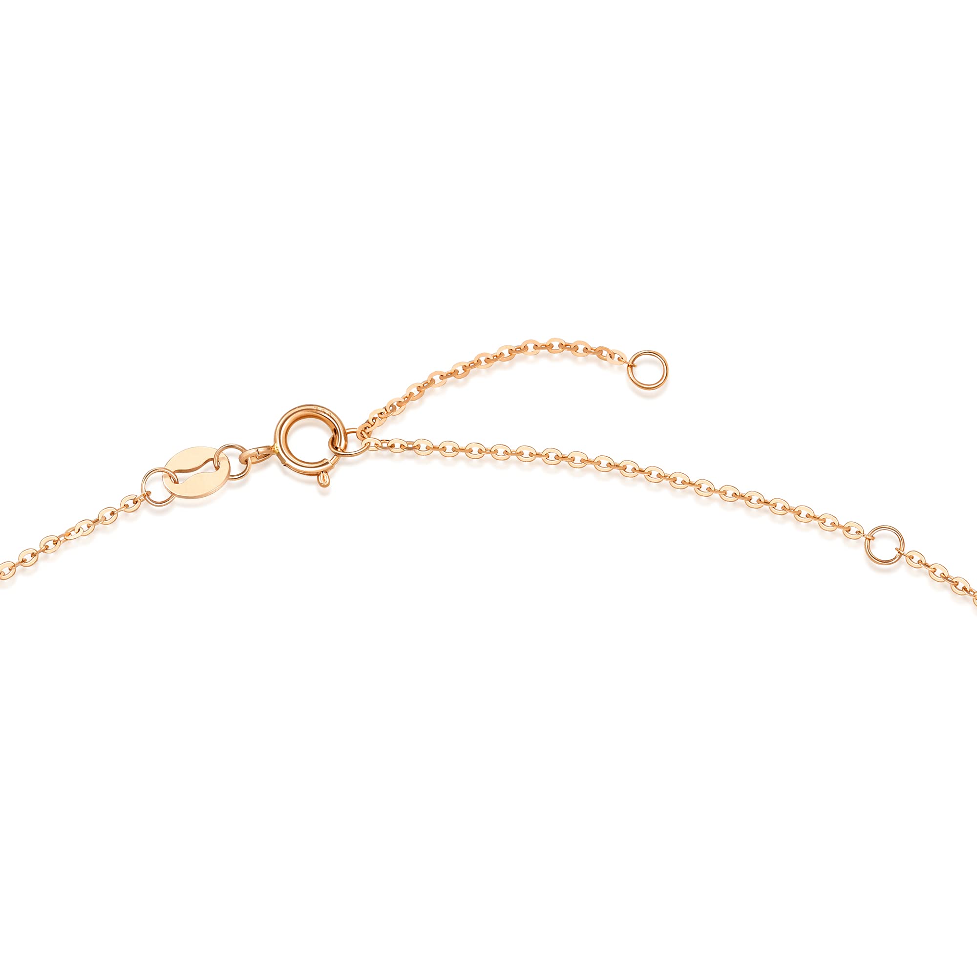 CHOW SANG SANG Delicate Gold 18K Rose Gold Ribbon Bowtie Necklace for Women 92803N | 18.5 Inches, (47 CM)