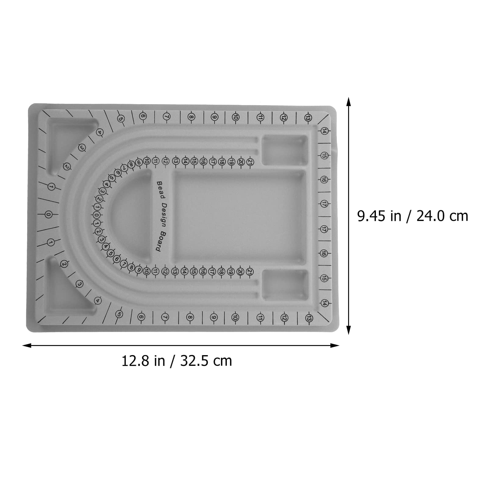 MILISTEN 2pcs Bead Board, Necklace Beading Jewelry Organizer Tray for Creating Bracelets, Necklaces and Other Jewelry