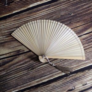 BBWL Hand Held Fans Folding Fan Mini Folding Fan Ladies All Bamboo Fan Portable Gift Fan Hanfu Fan @A