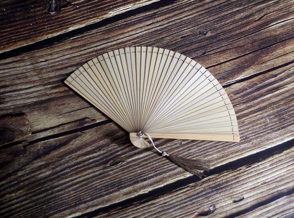 BBWL Hand Held Fans Folding Fan Mini Folding Fan Ladies All Bamboo Fan Portable Gift Fan Hanfu Fan @A