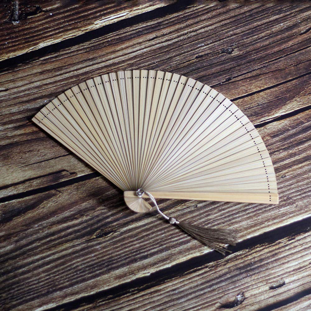 BBWL Hand Held Fans Folding Fan Mini Folding Fan Ladies All Bamboo Fan Portable Gift Fan Hanfu Fan @A