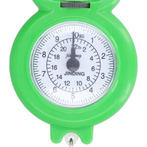 Fishing Scale, Hanging Hook Scales, 10kg Portable Practical Mini Fishing for Measuring Shopping Weight(Green)