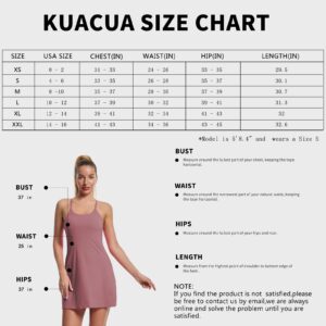 Women's Tennis Dress, Workout Golf Dress Built-in with Bra & Shorts Pocket Sleeveless Athletic Dresses Large