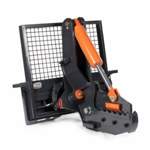 Titan Attachments 12" Rotating Tree Shear Attachment 5" Cylinder Skid Steer for Tractor Loaders