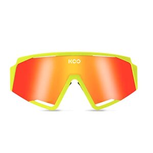 KOO Spectro Sunglasses I Performance Eyewear for Road, Triathlete & Cyclocross Sports - Yellow Fluo