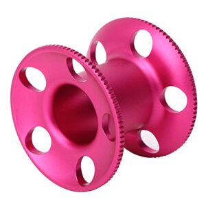 Empty Underwater Compact Size Finger Spool, Finger Spool Reel, Easy to Use Line Tool for Snorkeling Freediving(red)