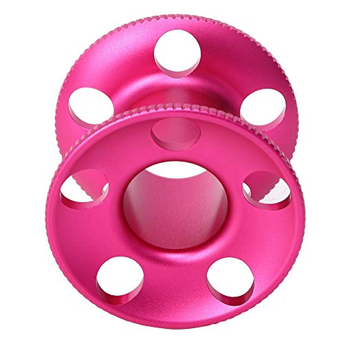 Empty Underwater Compact Size Finger Spool, Finger Spool Reel, Easy to Use Line Tool for Snorkeling Freediving(red)