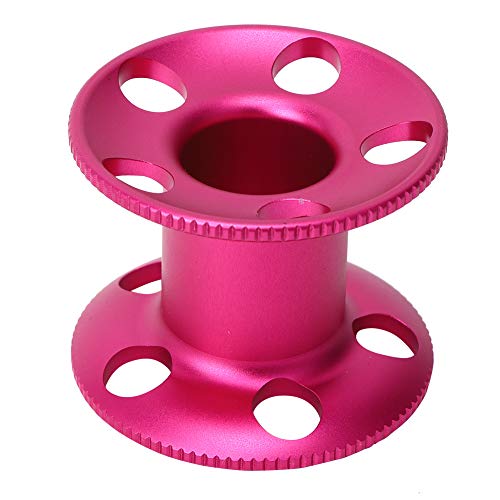 Empty Underwater Compact Size Finger Spool, Finger Spool Reel, Easy to Use Line Tool for Snorkeling Freediving(red)