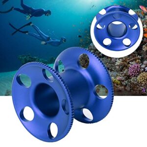 Empty Underwater Compact Size Finger Spool, Finger Spool Reel, Easy to Use Line Tool for Snorkeling Freediving(blue)