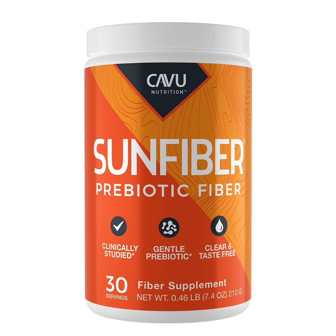 CAVU NUTRITION Gentle Prebiotic Fiber Supplement | Promotes Comfortable Digestion & Regularity* | Intestinal & Colon Health* (30 Servings)