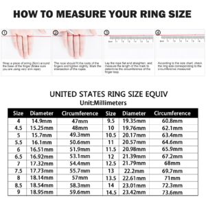 EAMTI 2mm Wedding Bands for Women Open Stackable CZ Cubic Zirconia Engagement Rings Dainty Eternity Band Rings Size 7