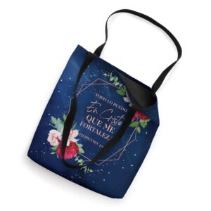 Regalos Cristianos Español Christian Spanish Texto Biblico Tote Bag