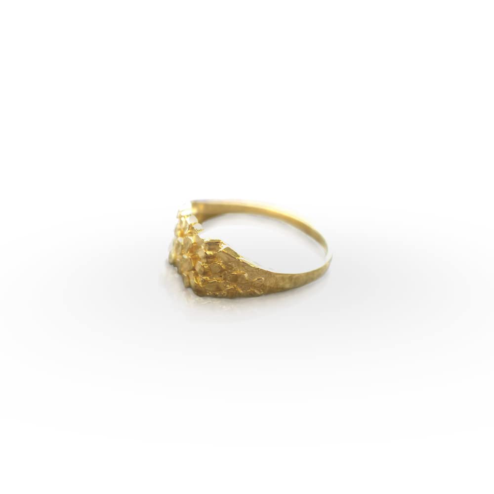 Gold Nugget Ring for Women 10K Gold Women’s Wedding Rings 2.20 gm (RS 8)