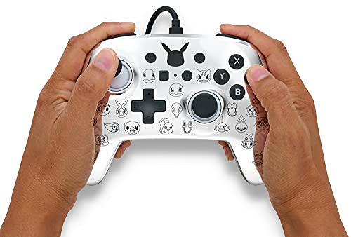 PowerA Enhanced Wired Controller for Nintendo Switch - Pikachu Black & Silver