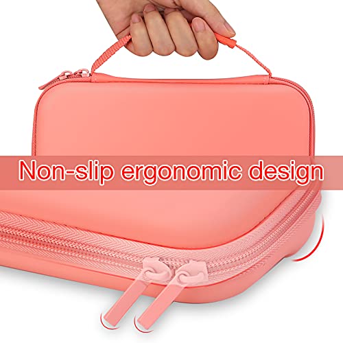 HEYSTOP Case Compatible for Nintendo Switch Lite, Protective Cover for Switch Lite, Screen Protector Case Compatible for Switch Lite with Thumb Grip -Pink, Pink, Protective Storage Bag, Pink, Fashion.