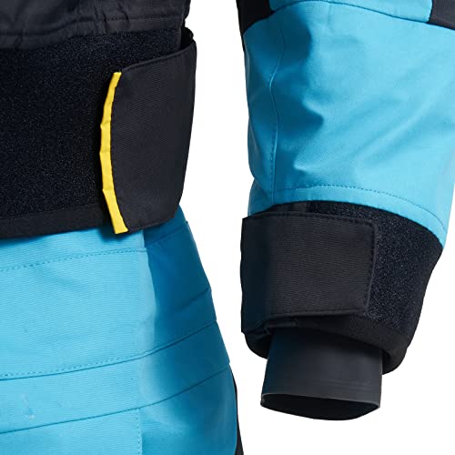 Dry Suits for Men in Cold Water Kayaking,Demanding Whitewater Paddling,River Snorkeling,Ocean Padding,Neoprene Diving/Zipper (NEW BLUE, L)