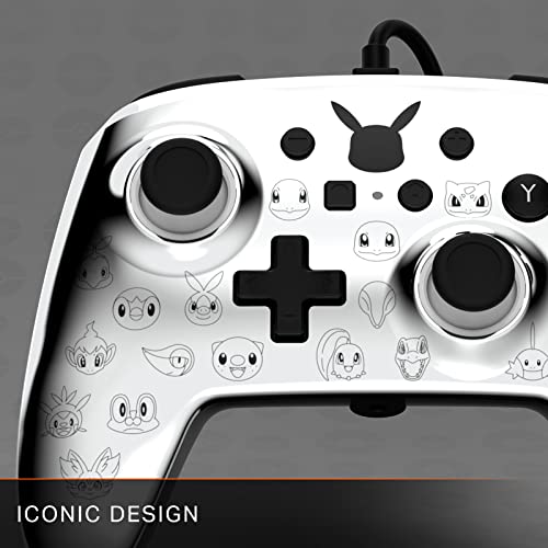 PowerA Enhanced Wired Controller for Nintendo Switch - Pikachu Black & Silver