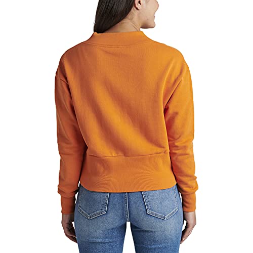 JAG Jeans Women's The Cross-Front Sweatshirt, Amber Glow, Medium