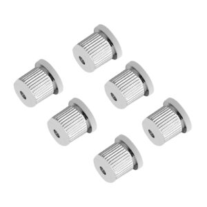 Bogart Guitar String Ferrules String Through Body Rear Mount Bushings String Caps for Fender Strat Tele Style Electric Guitar Chrome Set of 6Pcs.