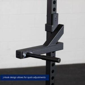 Titan Fitness T-2 Series Dip Bars, J-Hook Style Rack Mounted Dip Attachment, 880 LB Capacity, Fits 2â€ X 2â€ Tubular Steel