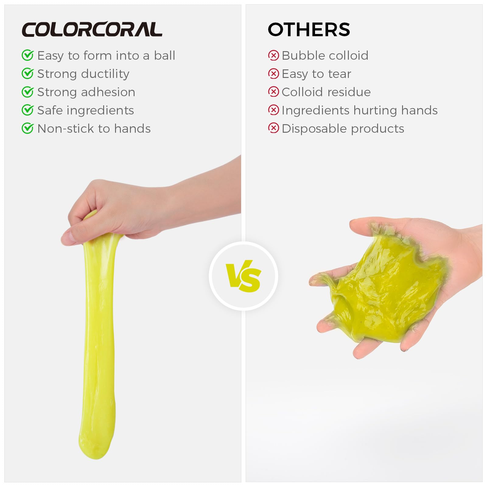 COLORCORAL 2Pack Keyboard Cleaning Gel Set Universal Dust Cleaner for PC Keyboard Cleaning Car Detailing Slime Laptop Dusting Home and Office Electronics Cleaning Kit Computer Cleaning Slime