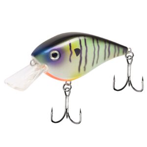 basskiller 1pcs square bill crankbait, bass fishing lure, floating erratic action topwater fishing lures, 3d eyes fishing gear trout lure with sharp hooks for shallow water, freshwater, saltwater