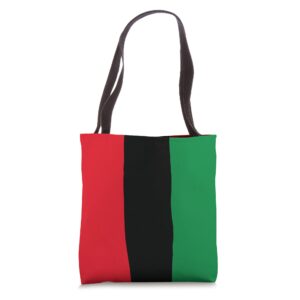 pan african flag unia black liberation african american afro tote bag