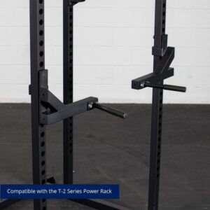 Titan Fitness T-2 Series Dip Bars, J-Hook Style Rack Mounted Dip Attachment, 880 LB Capacity, Fits 2â€ X 2â€ Tubular Steel