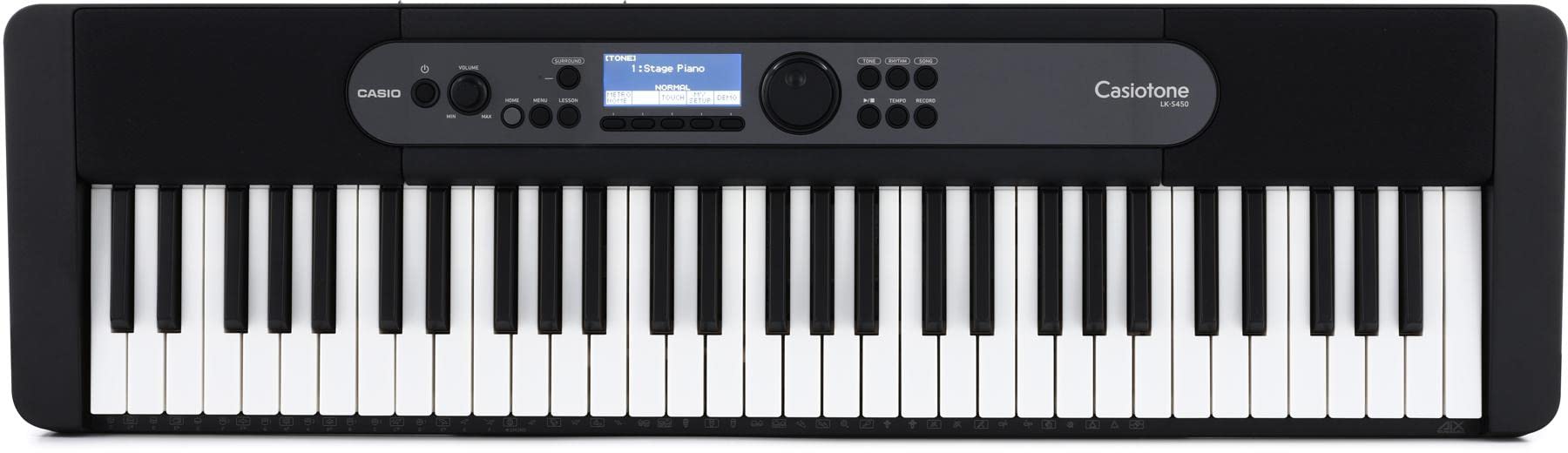 Casio Casiotone LK-S450 61-Key Portable Keyboard with Key Lighting System