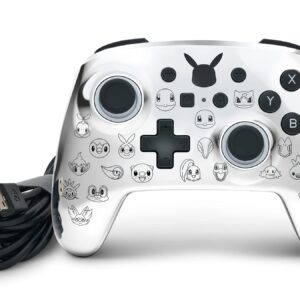 PowerA Enhanced Wired Controller for Nintendo Switch - Pikachu Black & Silver