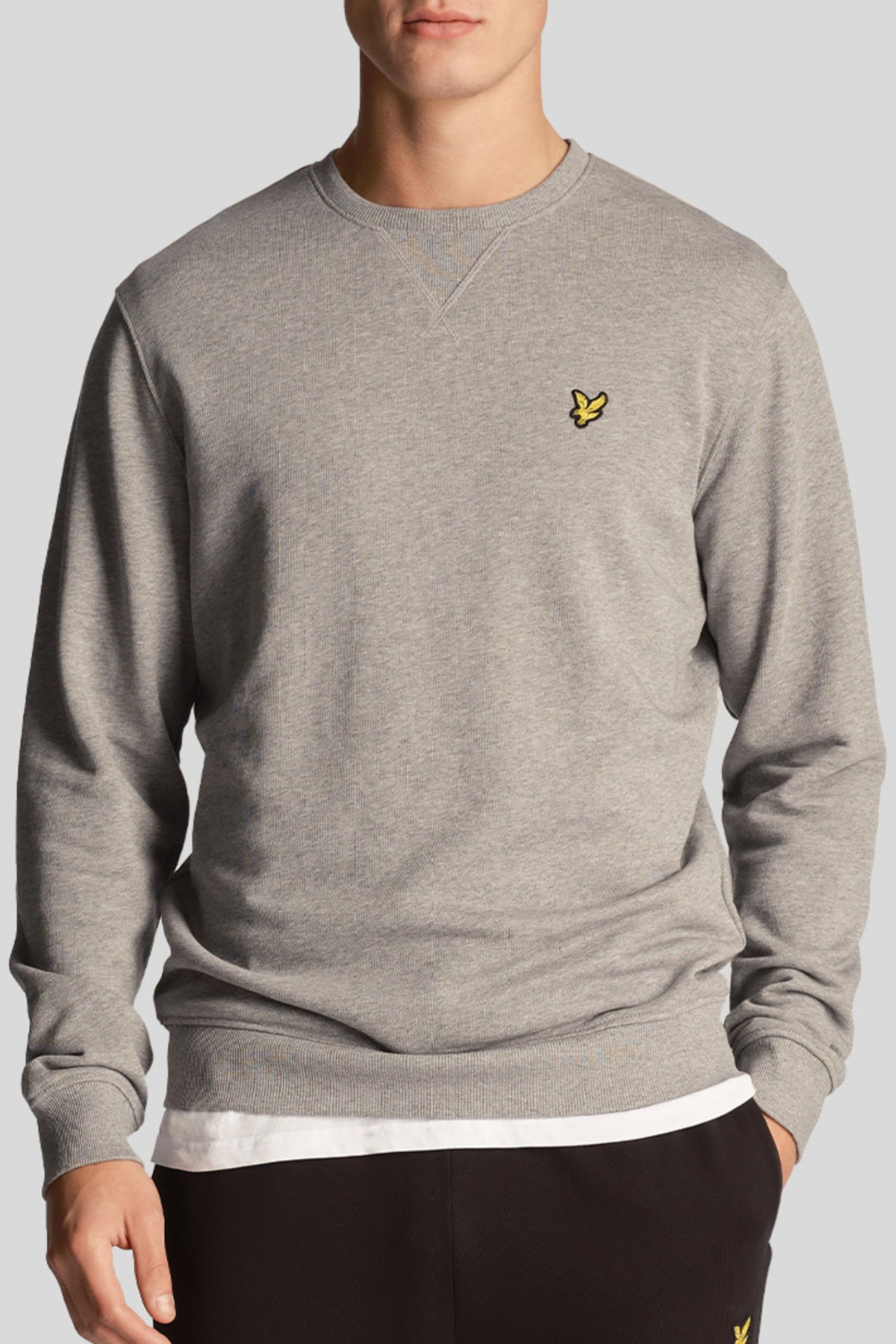 Lyle & Scott Men's Logo Sweatshirt, Grey, L