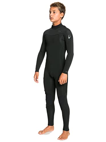 Quiksilver Boys 3/2 Sessions Back Zip Wetsuit - Black | 14