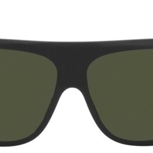 Ray-Ban RB2196 Blair Rectangular Sunglasses, Black/Green, 61 mm